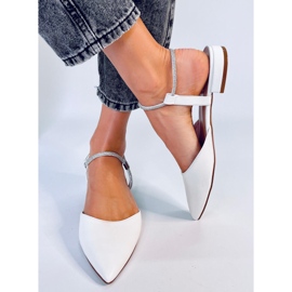 Balerinke s otvorenom petom Durie White bijela 1