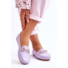 Klasične Verona ljubičaste kožne natikače ljubičasta 2