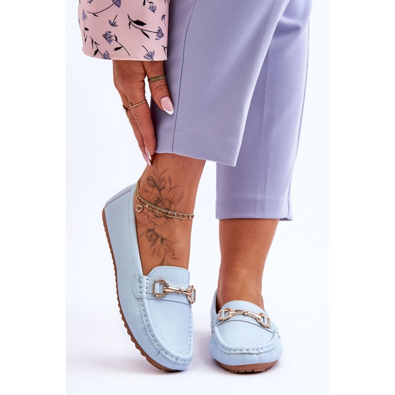 Klasične kožne natikače svijetloplave Verona plava 1