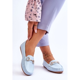 Klasične kožne natikače svijetloplave Verona plava 2