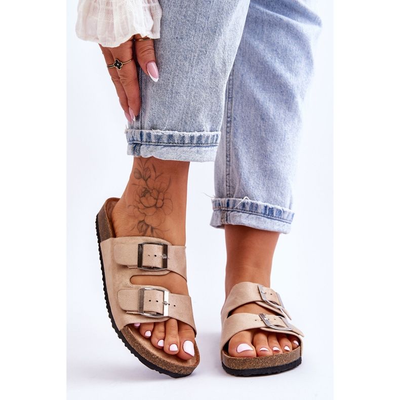 FB1 Ženske natikače Bež Destino 1