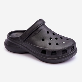 PG2 Crocs cipele od pjene na debelom potplatu. Crna Katniss 1