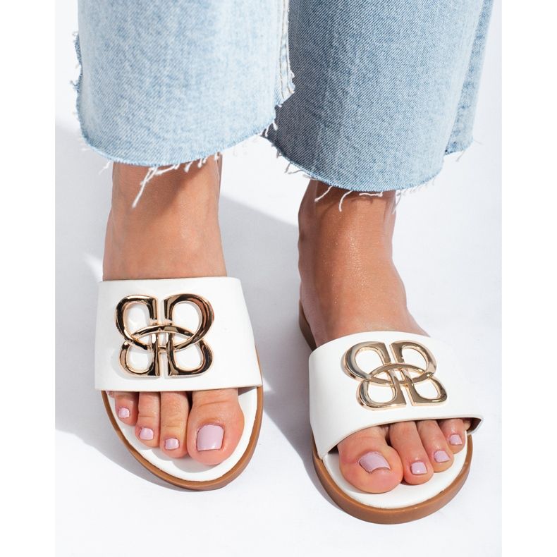 Klasične ženske papuče Shelovet bijele boje bijela 1