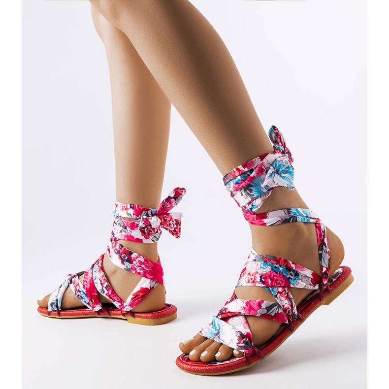 Richer crvene sandale na vezanje crvena 1