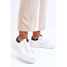 Sportske cipele na masivnoj platformi bijeli i crni Boneti bijela 2