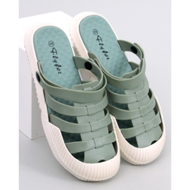 Sammy Green ženske gumene sandale zelena 1