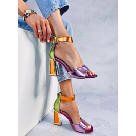 Seastar Sandale s geometrijskom petom marke Marshmello Pink ružičasta 2