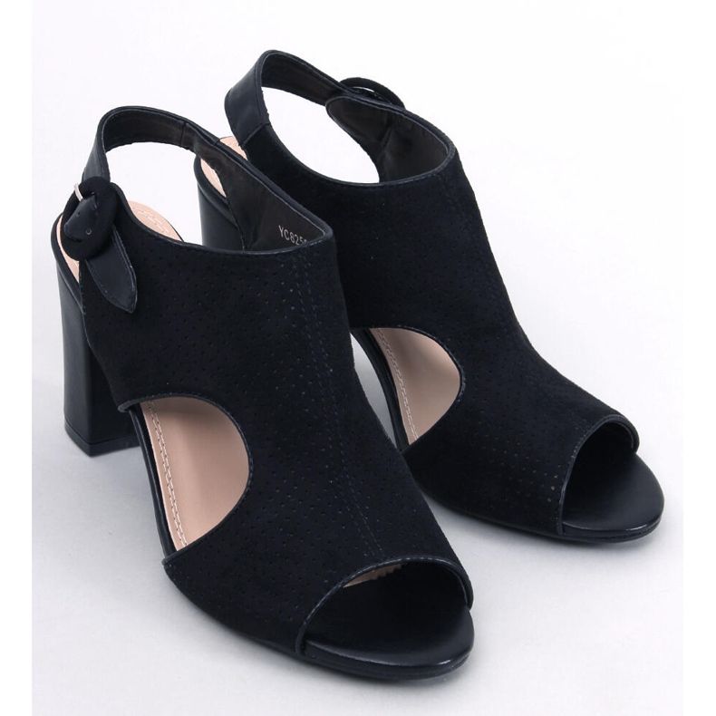 Morillo Crne sandale s otvorenom petom crno 1