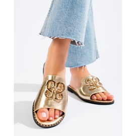 Ženske zlatne Shelovet ukrašene patike zlatni 2