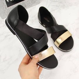 Sandale na klizanje Jezzi W EVE293B crne crna 1