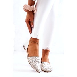 Elegantne kožne balerinke Laura Messi 1110 bež 1