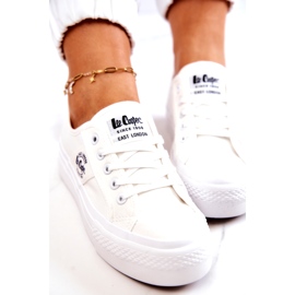 Tenisice na bijeloj platformi Lee Cooper LCW-22-31-0837L bijela 4
