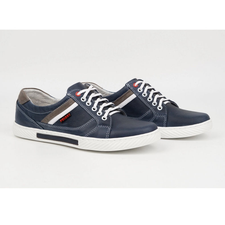 Polbut Muške kožne cipele J47, teget i sive višebojan 4