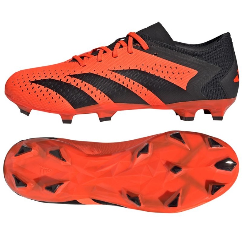 Adidas Predator Accuracy.3 L Fg M GW4601 tenisice za nogomet crvena naranče i crvene 1
