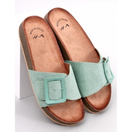 Darke Verde slajdovi s kopčom zelena 1