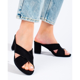 Crne antilop papuče iz Sheloveta crno 1