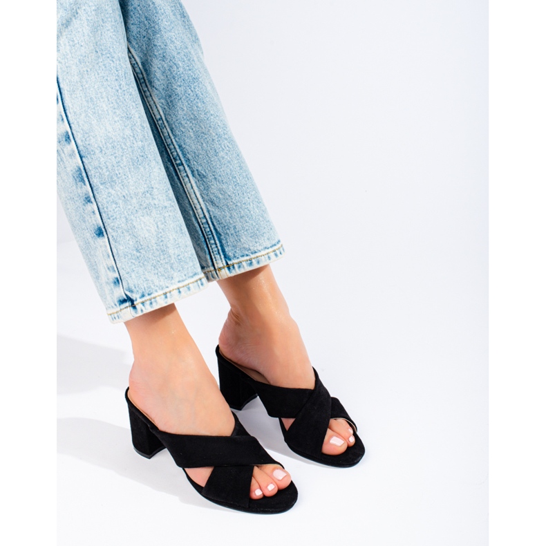 Crne antilop papuče iz Sheloveta crno 2