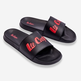 Muške lagane crno-crvene papuče Lee Cooper LCW-23-42-1730 crna 2