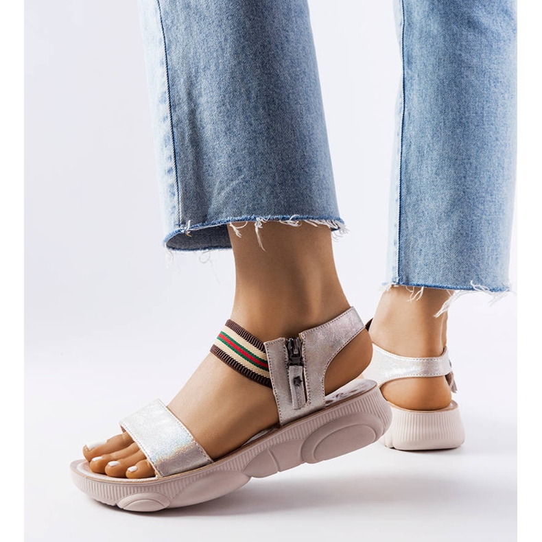 Bež metalik sportske sandale iz Parsipa 1