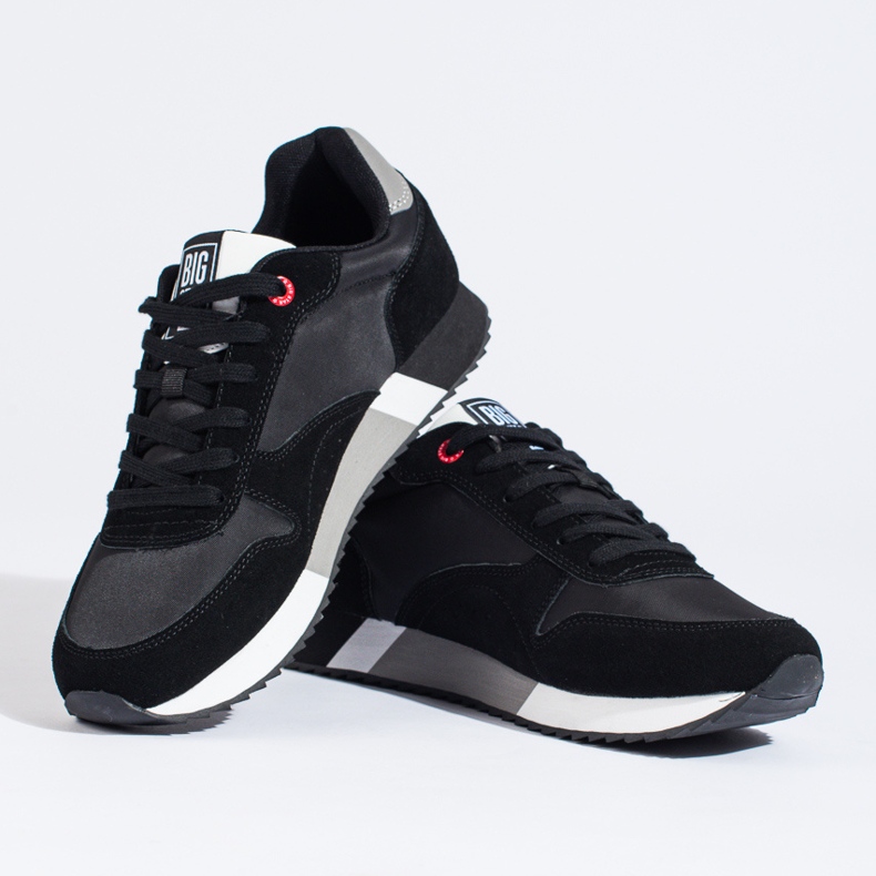 Muške sportske cipele crne Big Star LL174158 Memory pjena crna 2