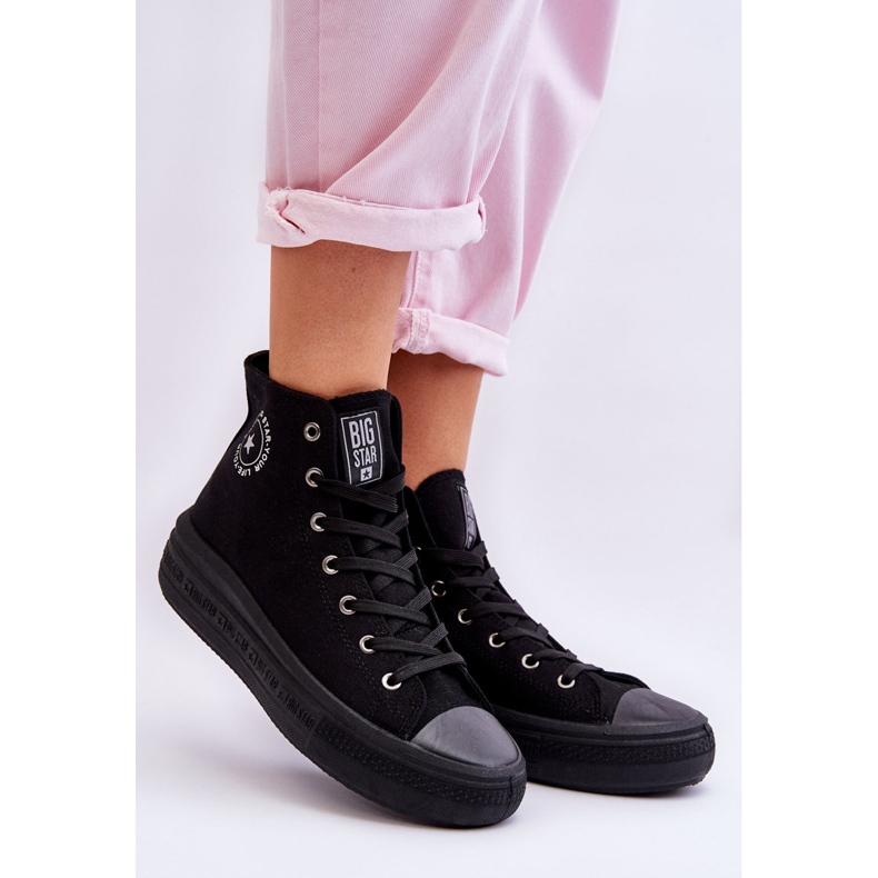 Ženske visoke tenisice Big Star LL274A182 crne crno 2