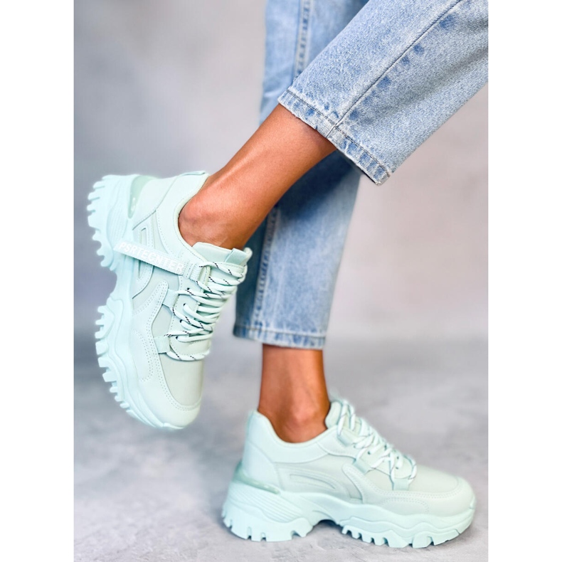 Tenisice s platformom Bains Green zelena 1