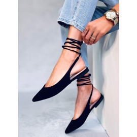 Dentoni Crne balerinke na vezanje crno 2