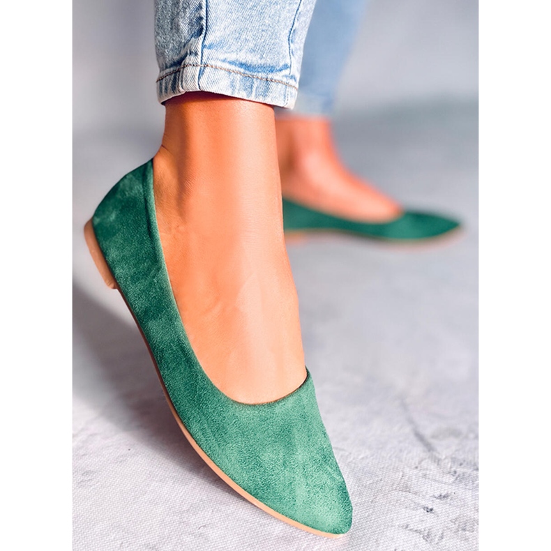 Seastar Keys Balerinke sa zelenim kožnim uloškom zelena 1