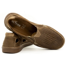 Olivier Kožne muške cipele 937MP smeđe smeđa 3