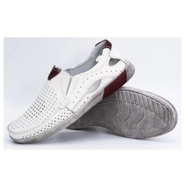 Olivier Muške ažurne kožne mokasine 937MP, bijele bijela 3