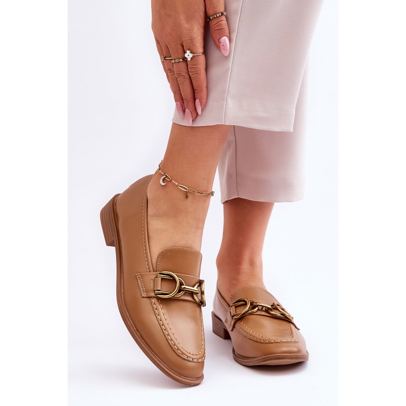 WS1 Klasične ženske natikače smeđe Lorien smeđa 1