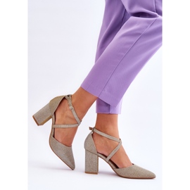 WS1 Modne svjetlucave salonke na zlatnu Galaxy petu zlatni 2