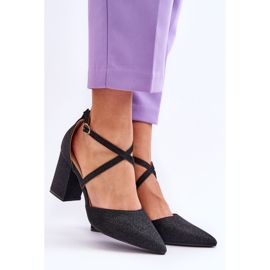 WS1 Moderne svjetlucave cipele na crnu Galaxy petu crno 1