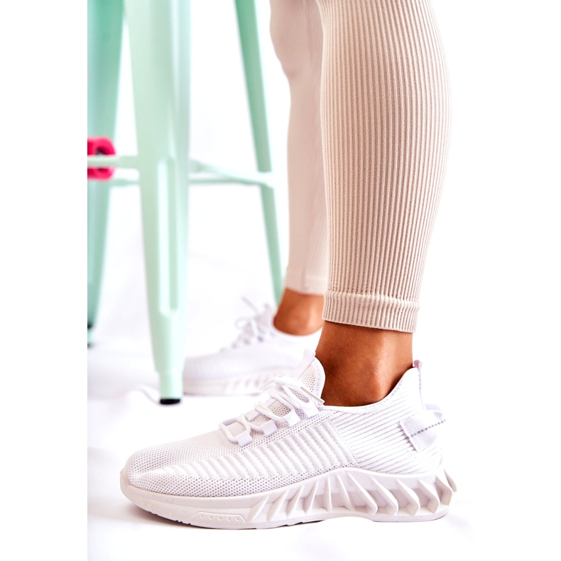 Ženska sportska obuća, materijal, bijela 4