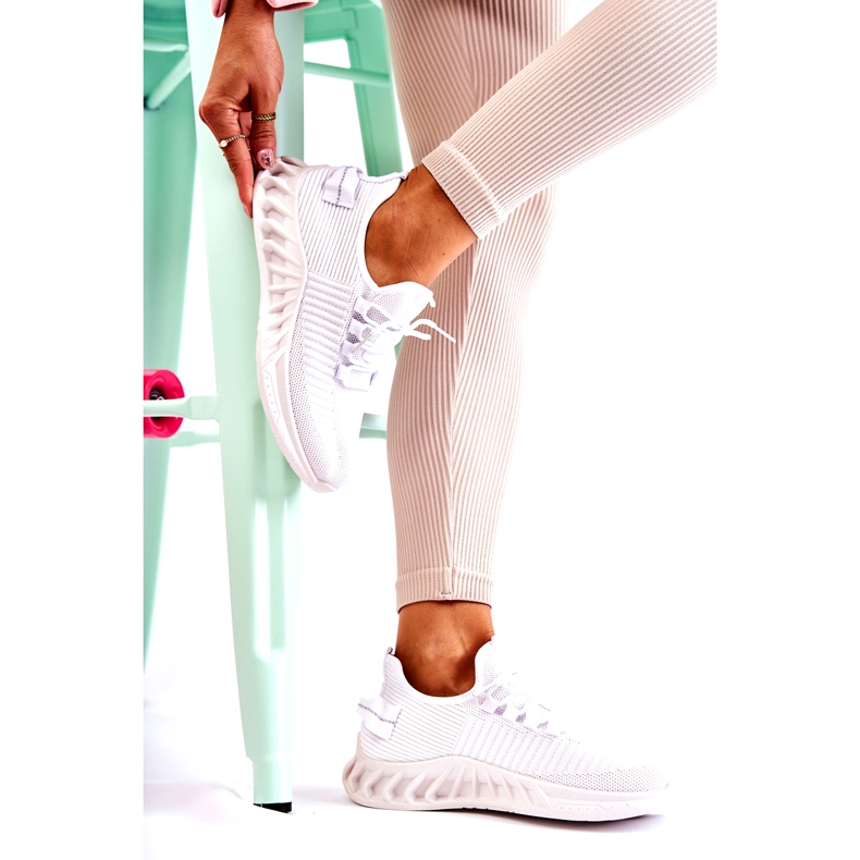 Ženska sportska obuća, materijal, bijela 2