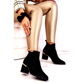 PS1 Crne Helloni antilop ažurne kaubojske čizme crna 4