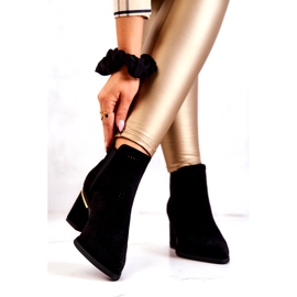 PS1 Crne Helloni antilop ažurne kaubojske čizme crna 3