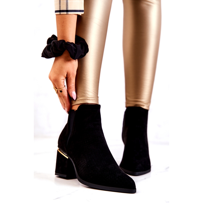 PS1 Crne Helloni antilop ažurne kaubojske čizme crna 2