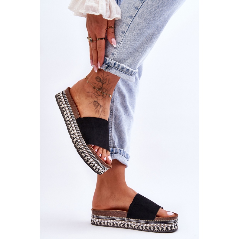 WR1 Ženske glatke antilop papuče crne Hayen crno 1