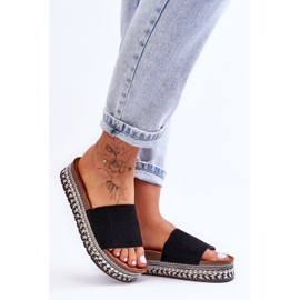 WR1 Ženske glatke antilop papuče crne Hayen crno 2