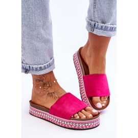 WR1 Ženske glatke antilop papuče Fuchsia Hayen ružičasta 1